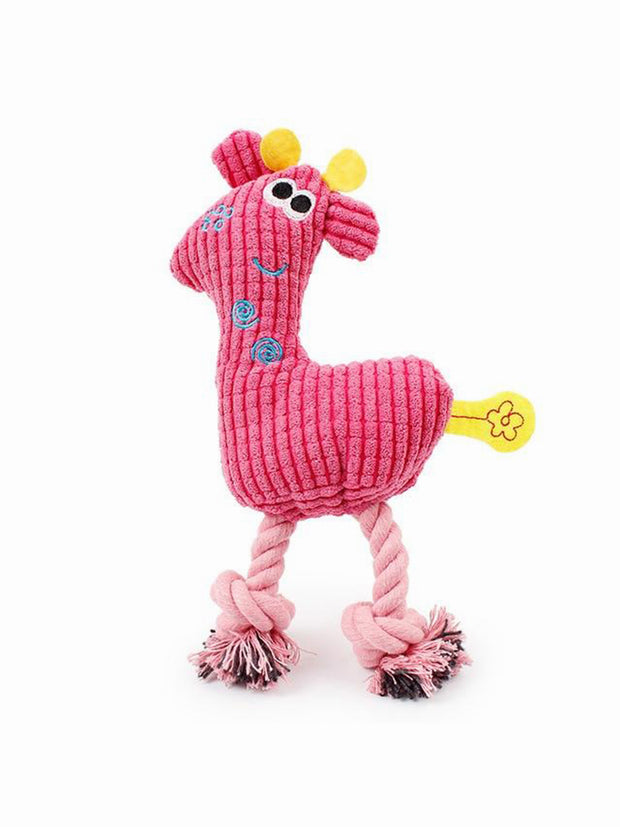 Funky Giraffe Plush Dog Toy