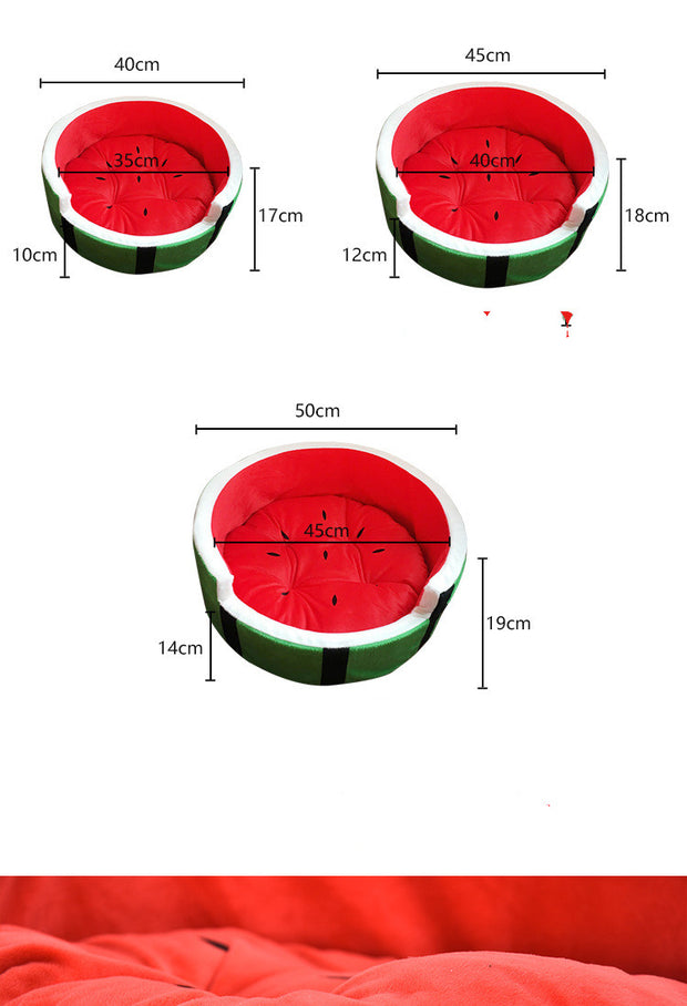 Watermelon Slice Dog Bed