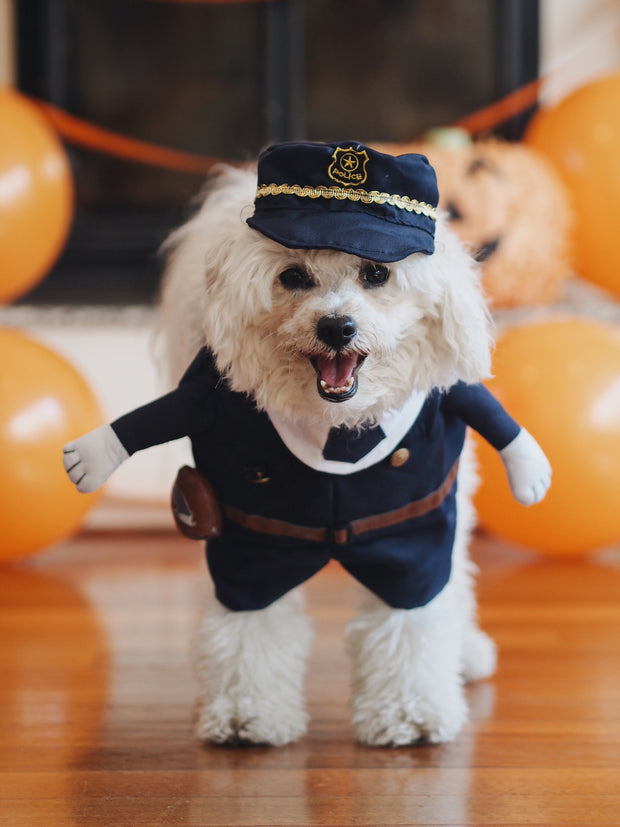 Funny halloween police dog costume