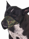 Breathable soft nylon dog muzzle in camo