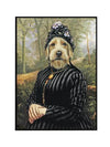 Funny groodle dog canvas art print