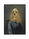 Old style dog portrait art print