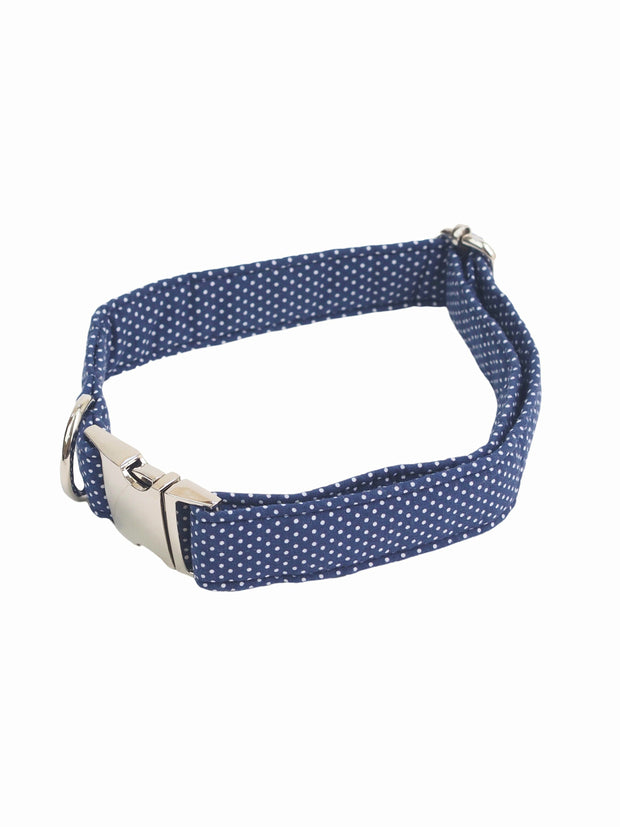 Fashionable dog collar in polka dot