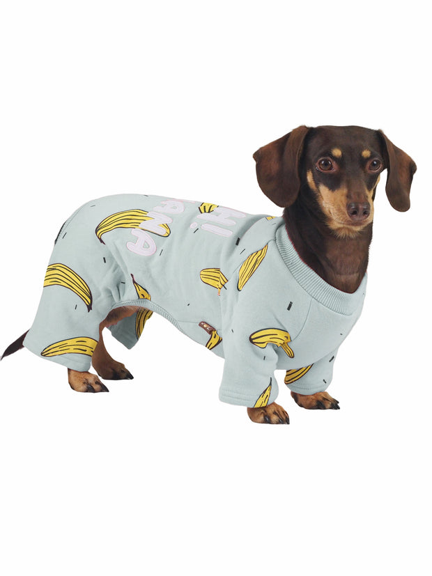Cute banana dog pyjama pj onesie