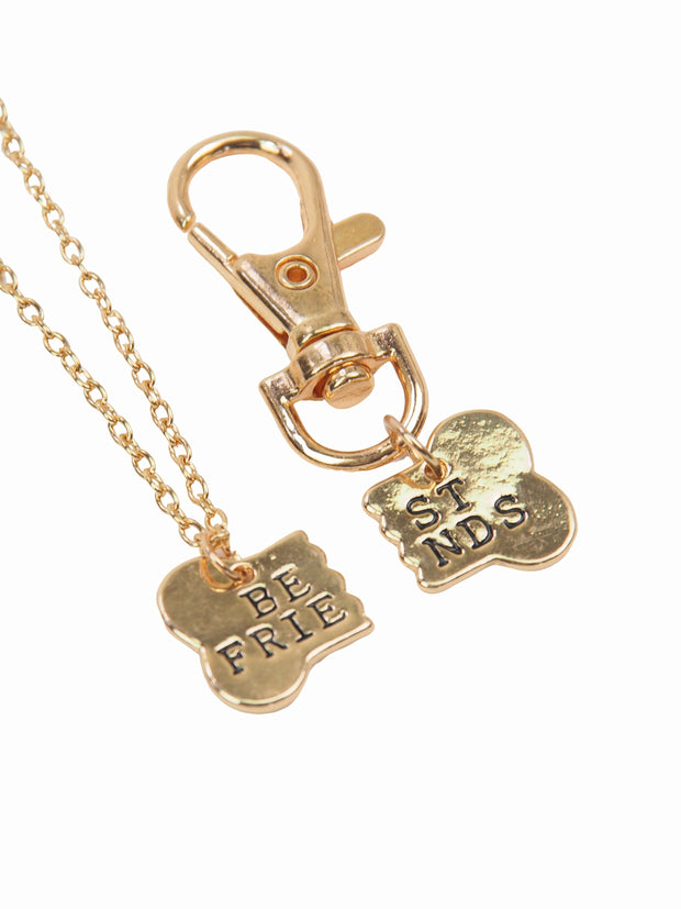 Matching best friends dog lovers necklace