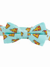 Fancy pizza slice dog bow tie