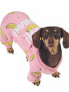 Adorable pink dog pyjamas and sleepwear