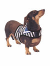 Nautical themed sailor dog harness and lead