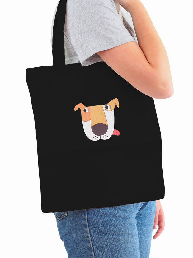 Best gifts for dog lovers black tote bag