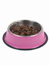 Large colourful stainless steel dog bowl