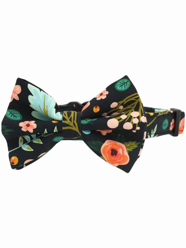 hawaii floral pattern dog bow tie