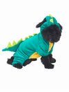 Green dragon onesie costume for dogs