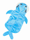 Cheap shark dog costume with plush lining