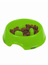 Dog bowl with plastic nubs to slow down eating