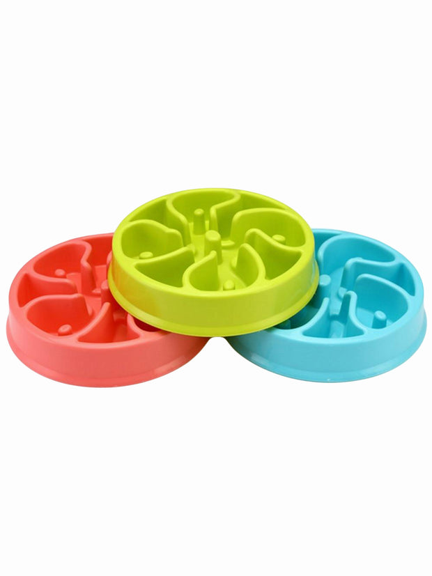 plastic slow feeder dog bowl