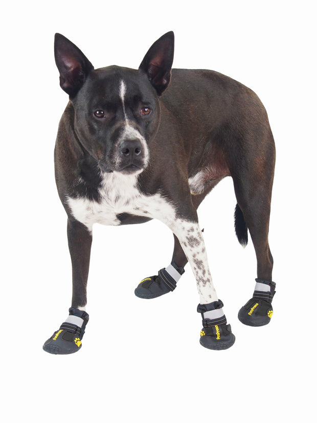 Tough non-slip rubber dog boots and shoes