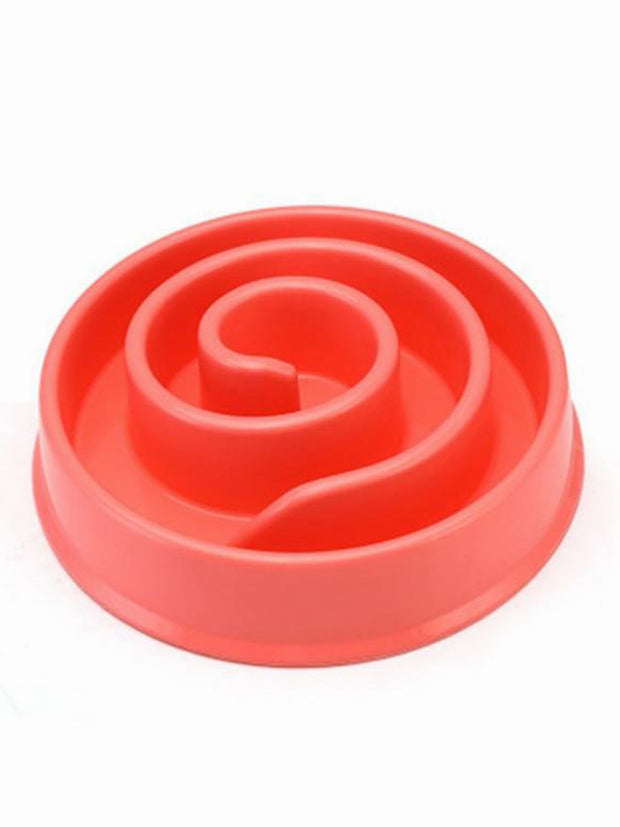 red interactive dog bowl