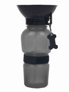 Portable dog water bottle with cup lid