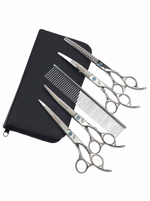 Stainless Steel 5pc Dog Grooming Set