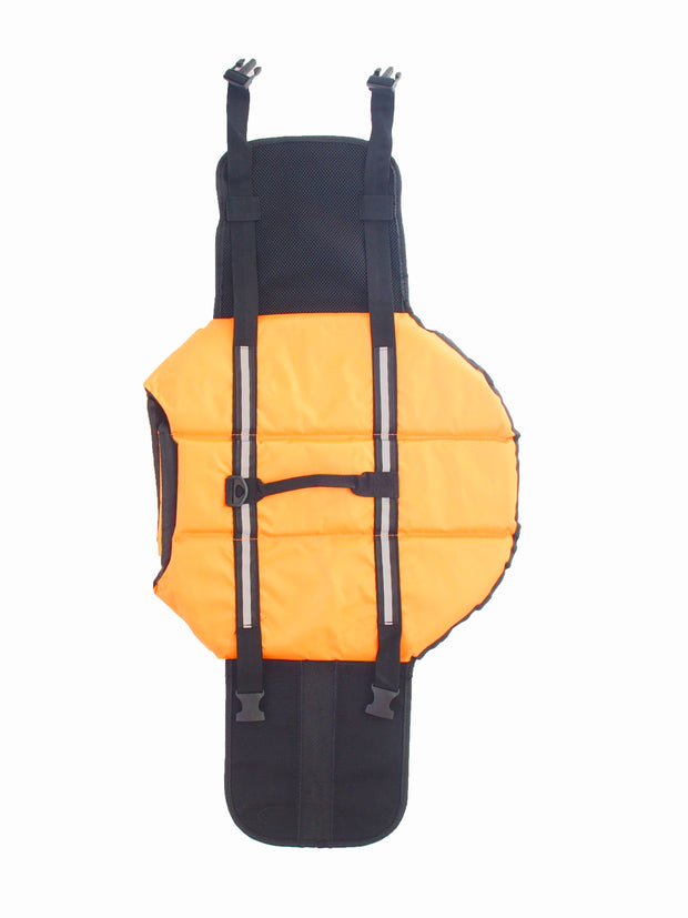 Adjustable dog lifejacket with grab handle