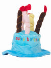 Cute dog birthday party hat with candles